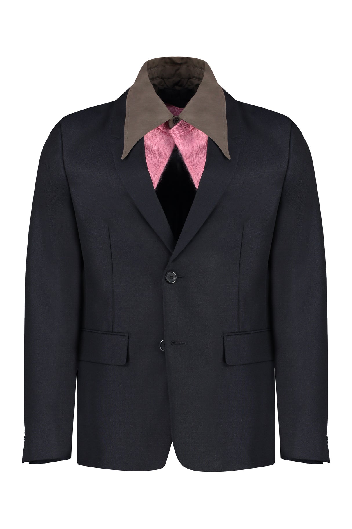 PRADA Luxurious Blue Single-Breasted Jacket for Men - FW23