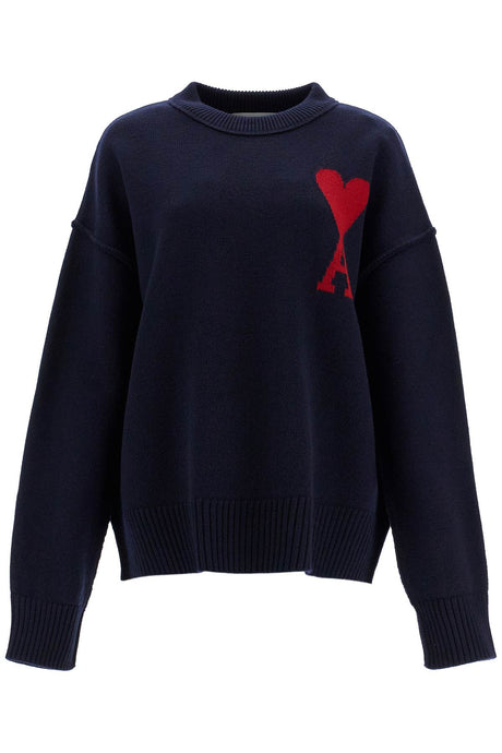 AMI PARIS Unisex Crew-Neck Wool Sweater