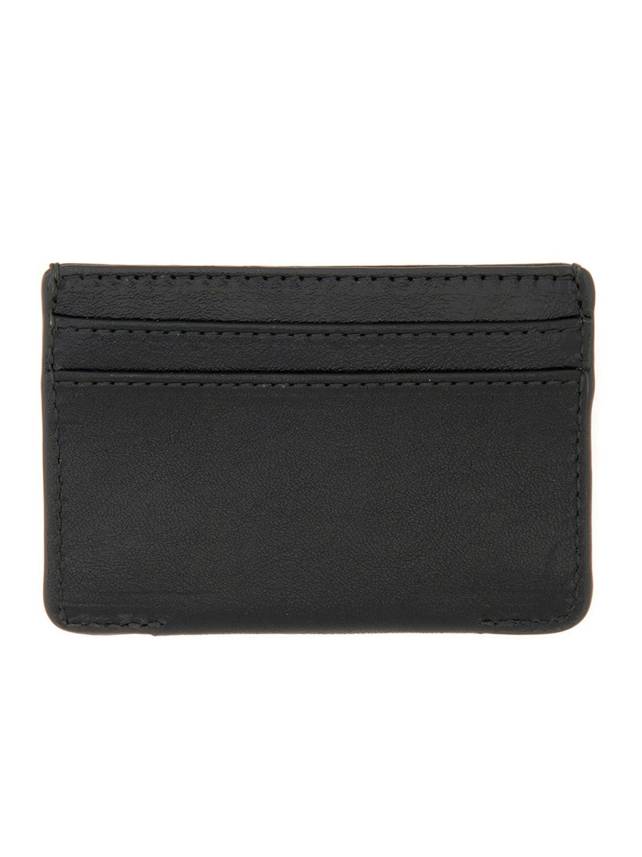 MARINE SERRE Mini Leather Card Holder