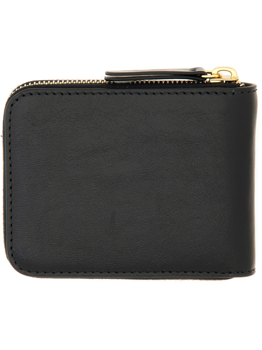 MARINE SERRE Mini Leather Wallet