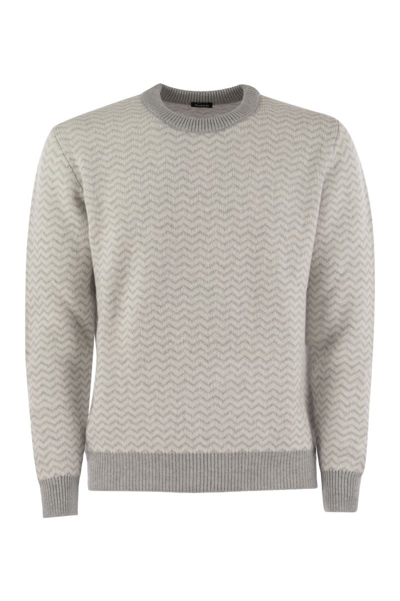 KITON Luxury Cashmere Crew Neck Sweater