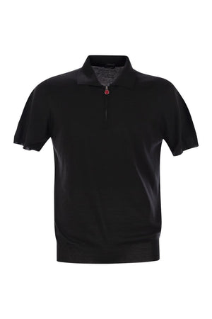 KITON Men's Short-Sleeved Polo Zip