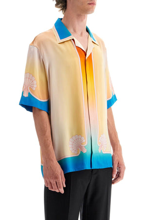 CASABLANCA Elevated Short-Sleeved Silk Shirt