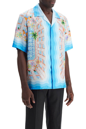 CASABLANCA Elegant Short-Sleeved Silk Shirt