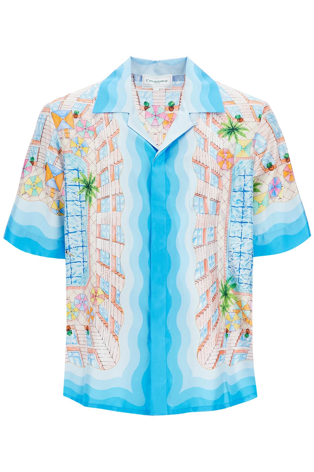 CASABLANCA Elegant Short-Sleeved Silk Shirt