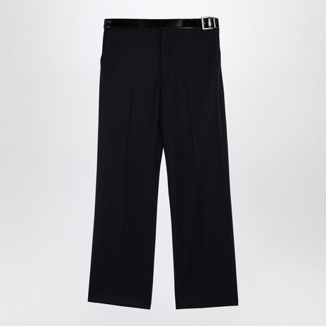 PRADA Tailored Wool Trousers with Logo Belt for Men