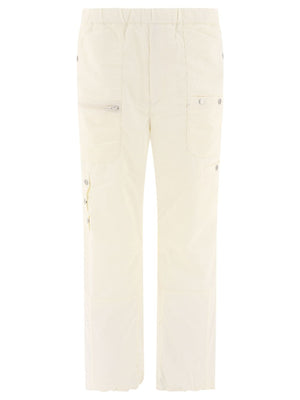 UNDERCOVER SS24 Men's White Cargo Trousers in 100% Nylon