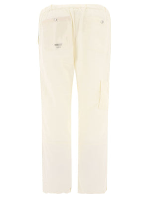 UNDERCOVER SS24 Men's White Cargo Trousers in 100% Nylon