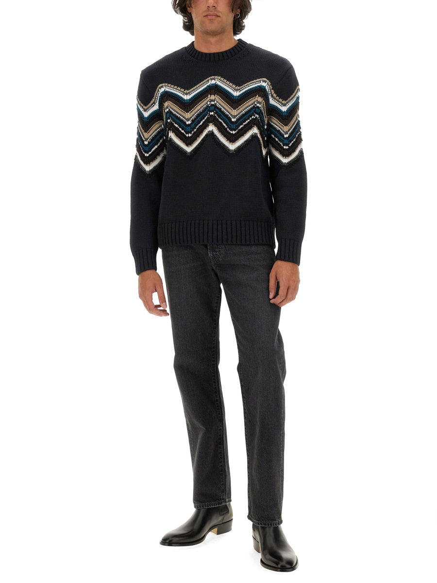 MISSONI Wool Blend Sweater in Regular Fit - Size L