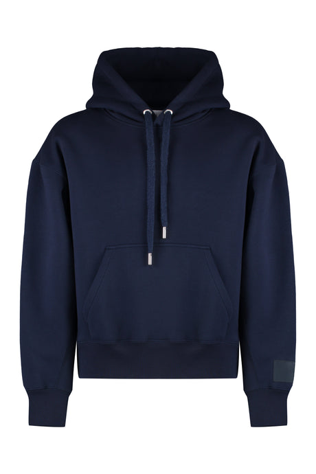 AMI PARIS Navy Cotton Hoodie for Men - FW23 Collection