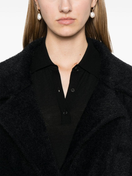 PINKO Double-Breasted Faux-Fur Jacket