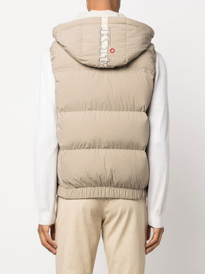 KITON Men's Padded Gilet Jacket - Tan Fall/Winter 2023