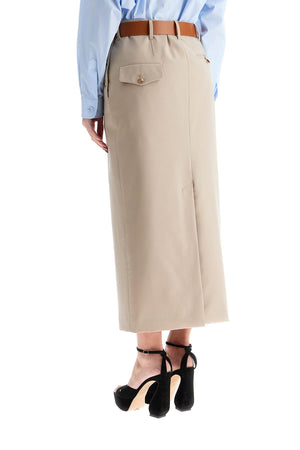 MOSCHINO COUTURE MIDI SKIRT WITH BELT - SIZE 40