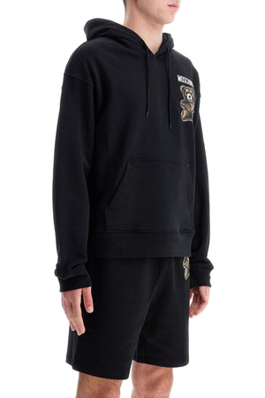 MOSCHINO COUTURE Mini Teddy Bear Hooded Sweatshirt for Men