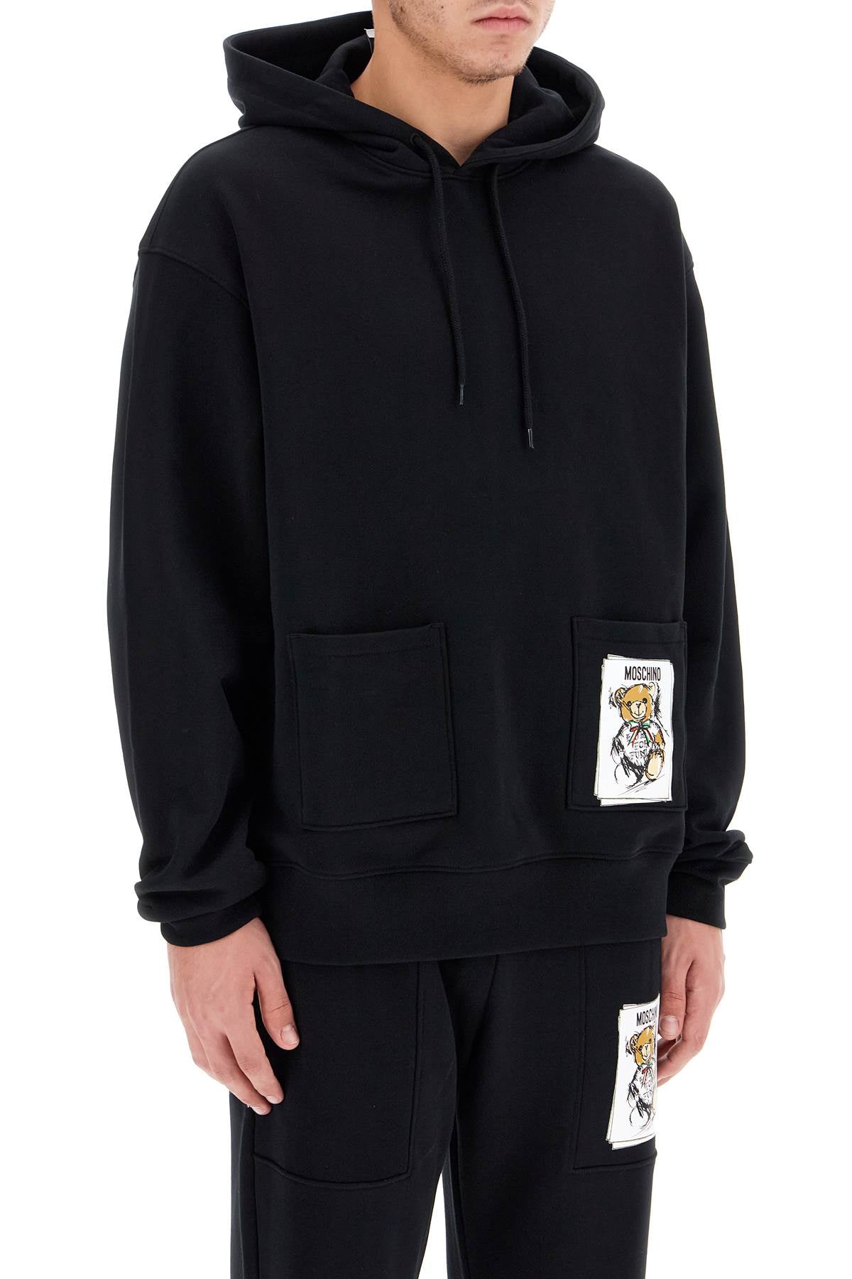 MOSCHINO COUTURE Playful Oversized Teddy Bear Hoodie (Size L)