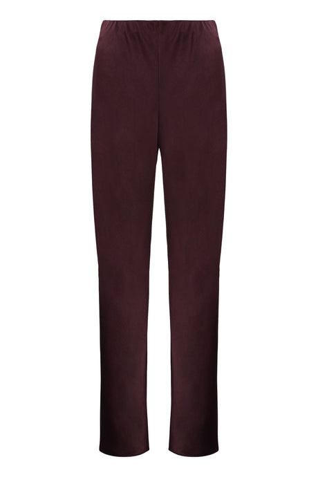 VINCE Satin Trousers with Elastic Waistband for Women