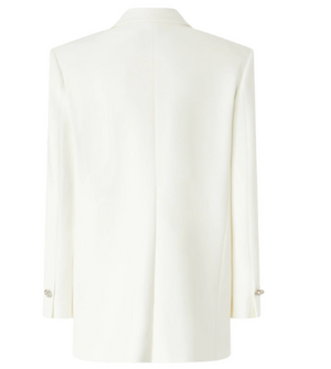 PINKO Stylish White Jacket with Appliqué Detailing