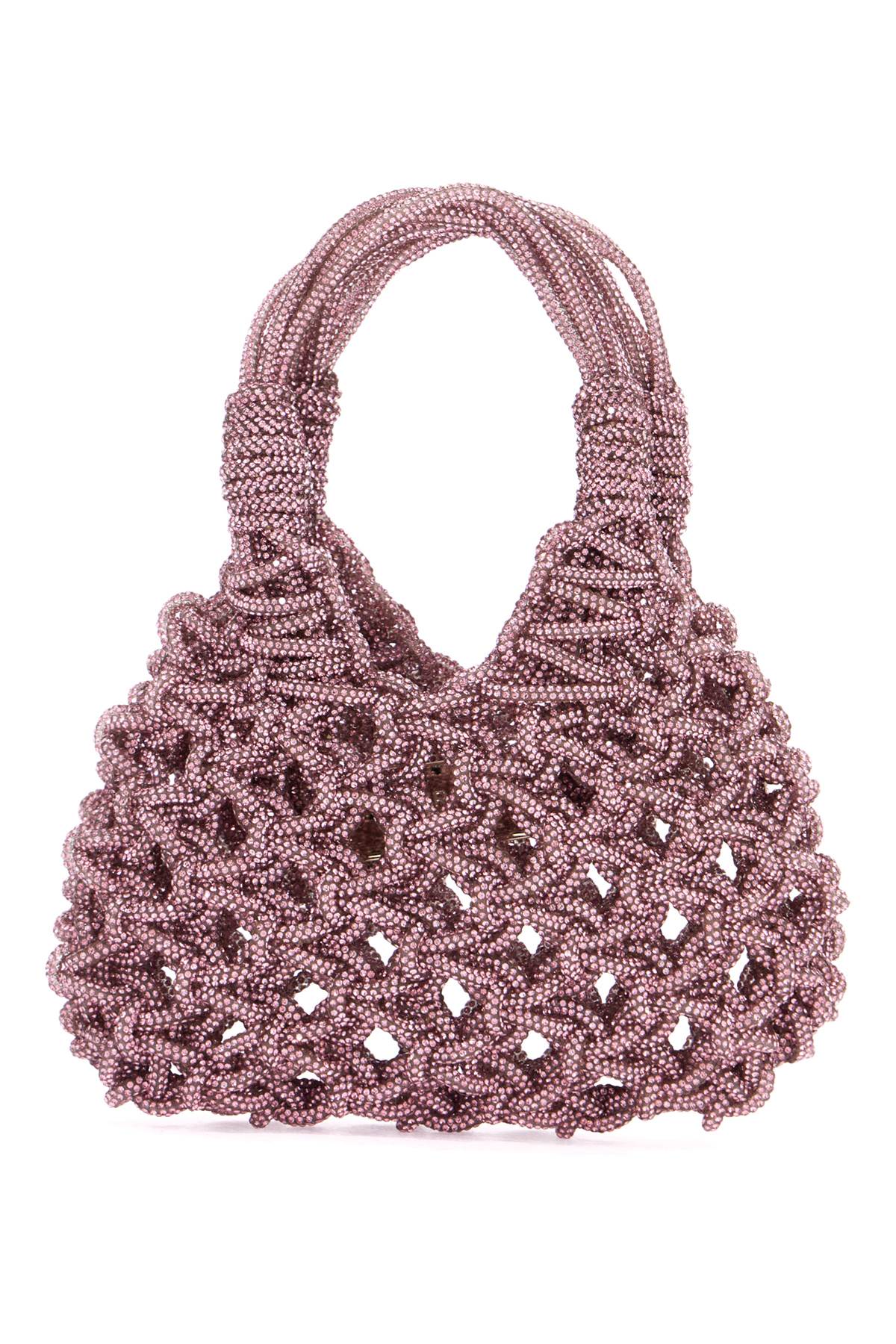 HIBOURAMA Elegant Mini Handbag with Micro Crystal Detail