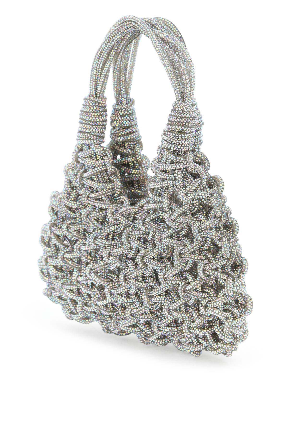 HIBOURAMA Elegant Mini Handbag with Micro Crystal Detail