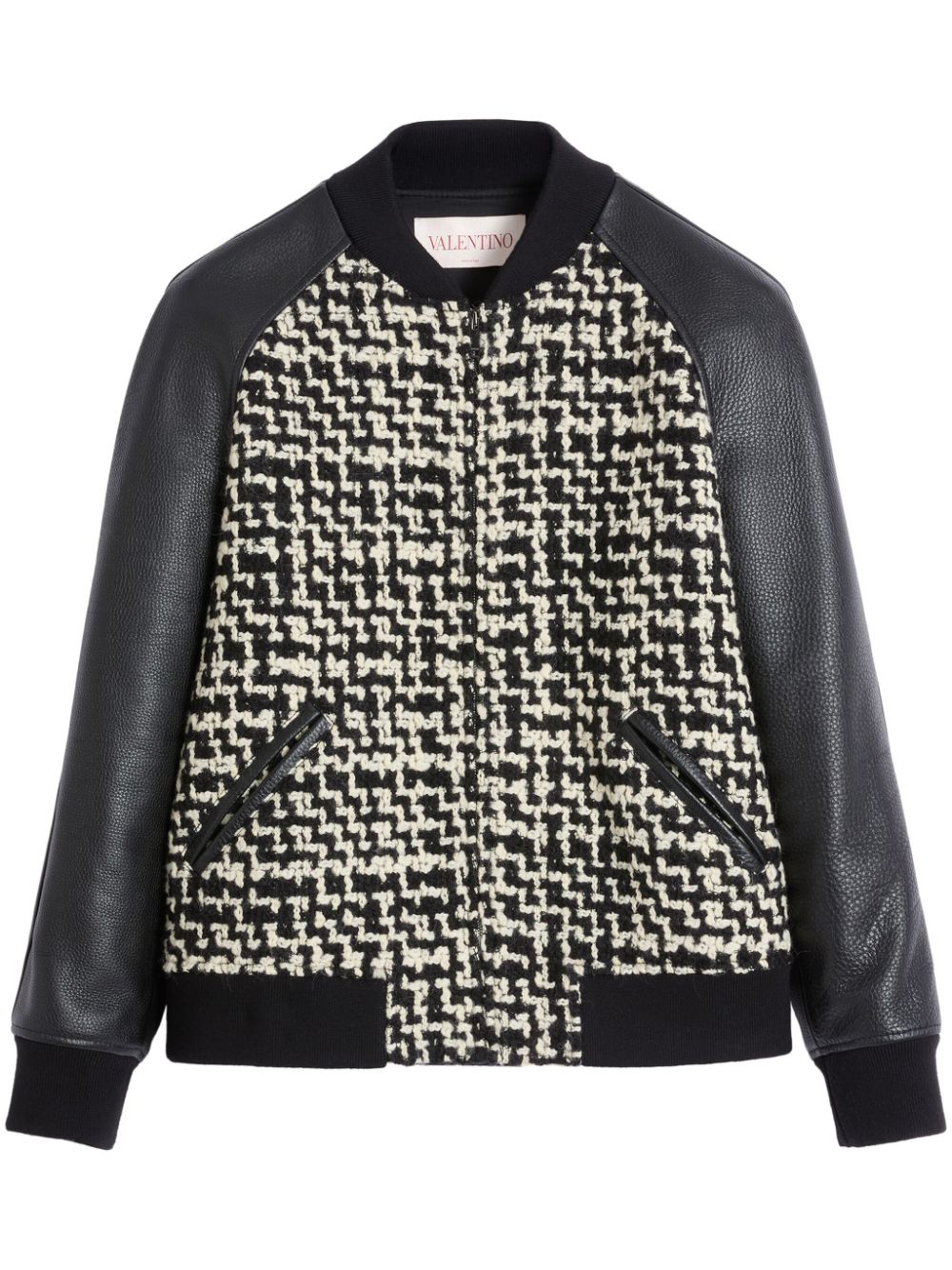 VALENTINO Tweed Bomber Jacket for Men - SS25 Collection