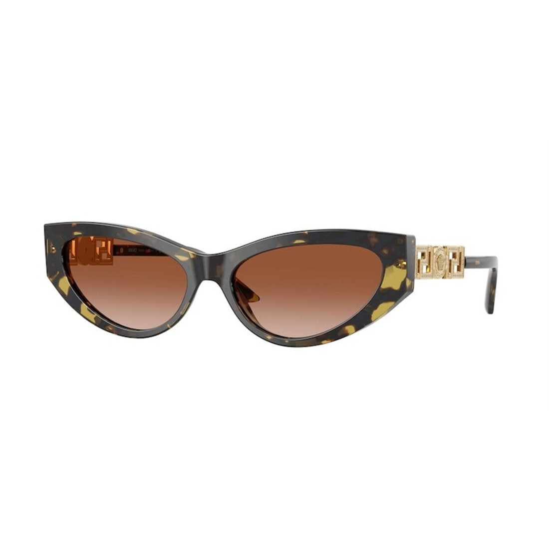 VERSACE Chic Oversized Dark Grey Sunglasses for Women