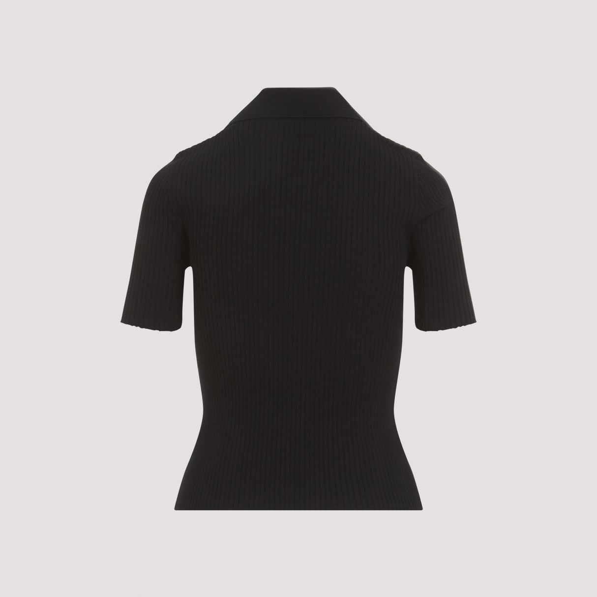 COURREGÈS Signature Ribbed Knit Polo for Women