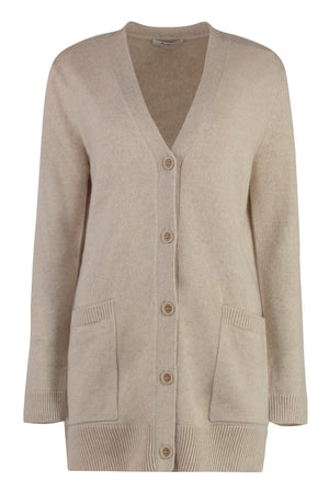 MAX MARA Wool and Cashmere Cardigan with Sequin Detail