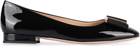 TOM FORD Elegant Black Leather Ballerina Flats