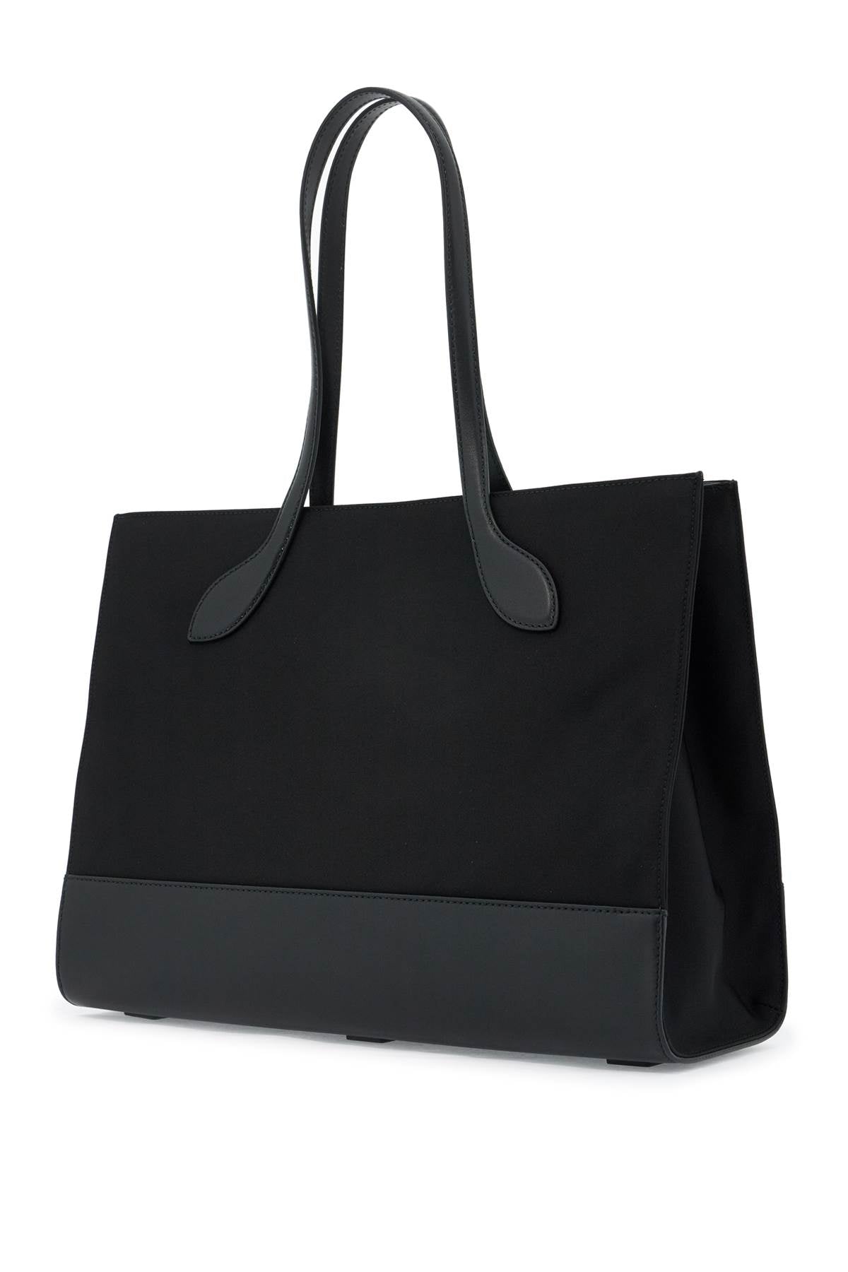 BALLY East/West Nylon & Leather Tote Handbag