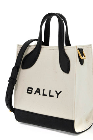 BALLY Elegant Mini Fabric Clutch with Leather Accents