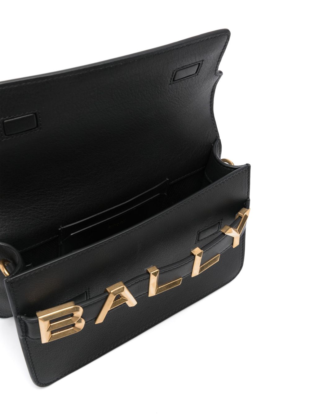 BALLY Stylish 24SS Women Shoulder Bag - Black with Gold Accents