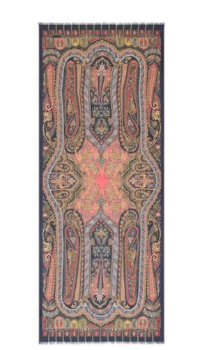 ETRO Multicolor Paisley Cashmere-Silk Blend Wrap