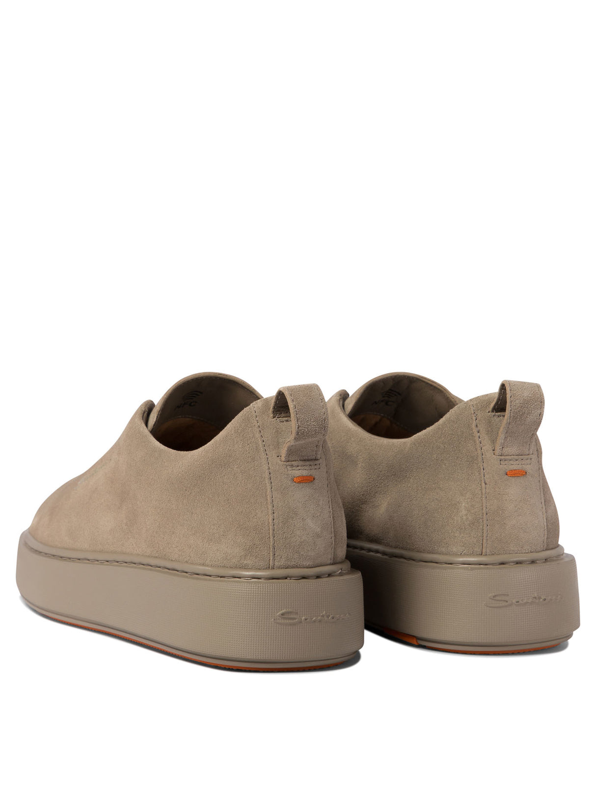 SANTONI Elegant Suede Slip-On Sneakers