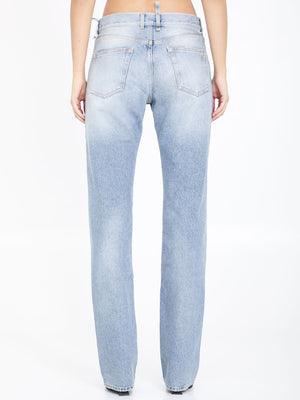 THE ATTICO Light Blue Denim Jeans for Women - SS24 Collection