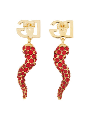 DOLCE & GABBANA Elegant Logo Cornet Earrings