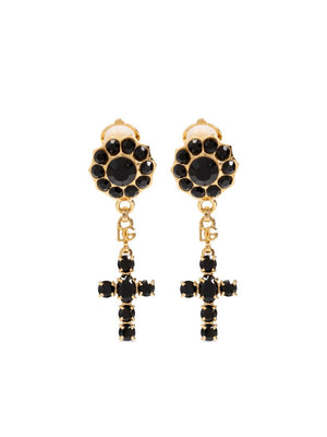 DOLCE & GABBANA Strass-Embellished Drop Earrings