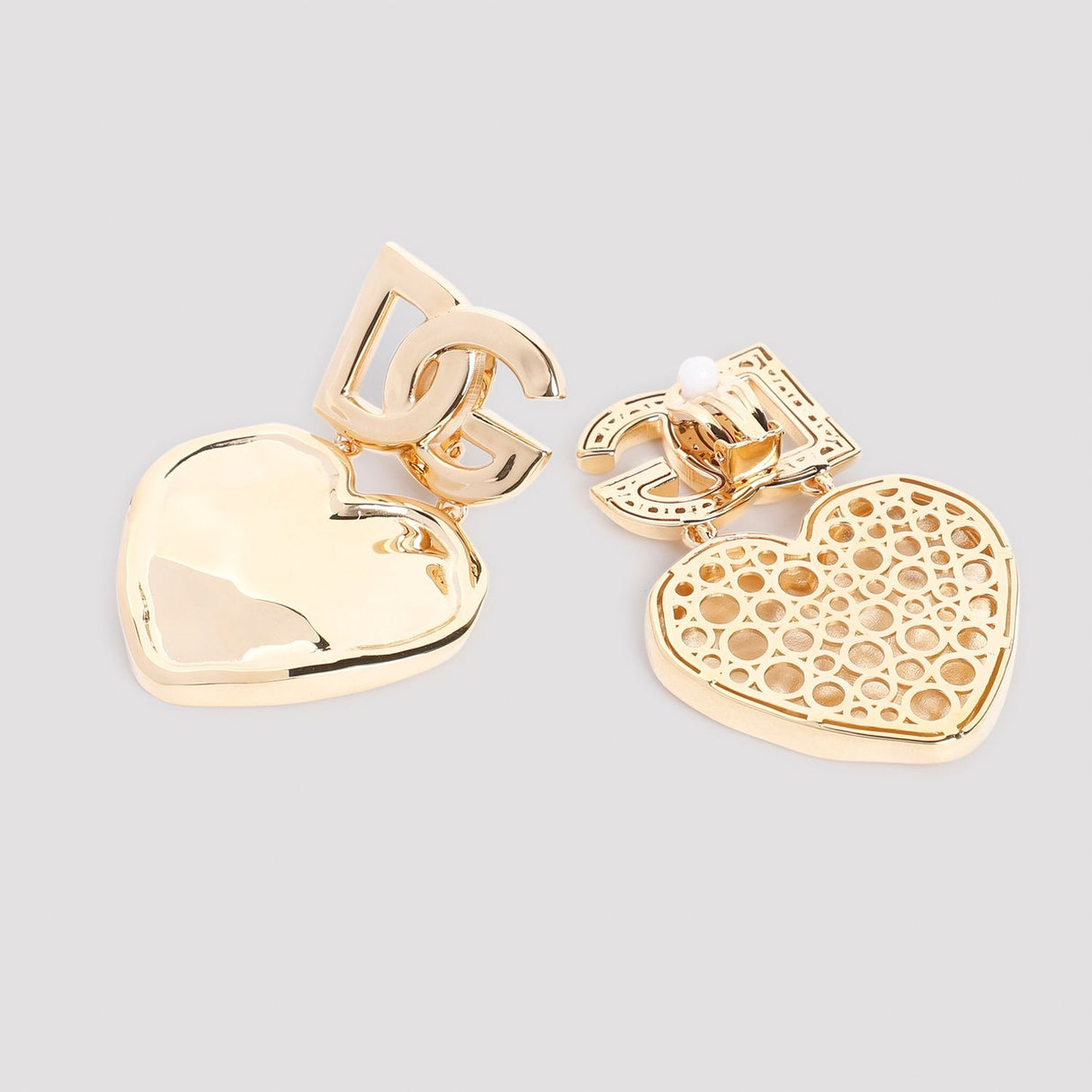 DOLCE & GABBANA Luxe Brass Clip Earrings