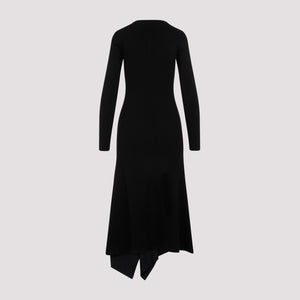 Y/PROJECT High Slit Long Sleeve Dress for Women in Black - FW23 Collection