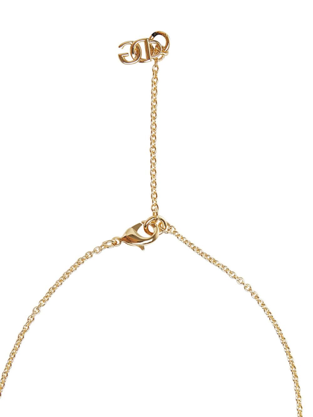 DOLCE & GABBANA Chic Logo Charm Necklace for Women