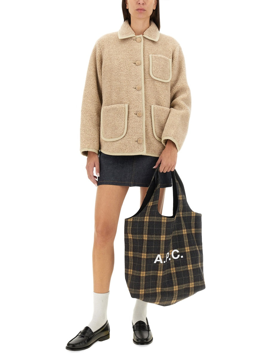 A.P.C. Bouclé Wool Blouson Jacket - Regular Fit