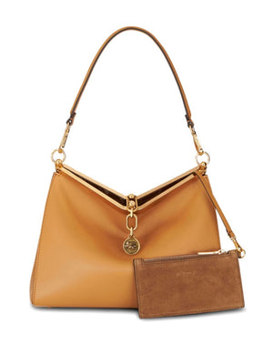 ETRO Elegant Camel Brown Leather Shoulder Handbag - FW24 Collection