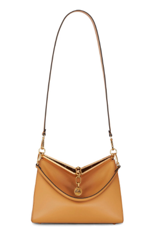 ETRO Elegant Camel Brown Leather Shoulder Handbag - FW24 Collection