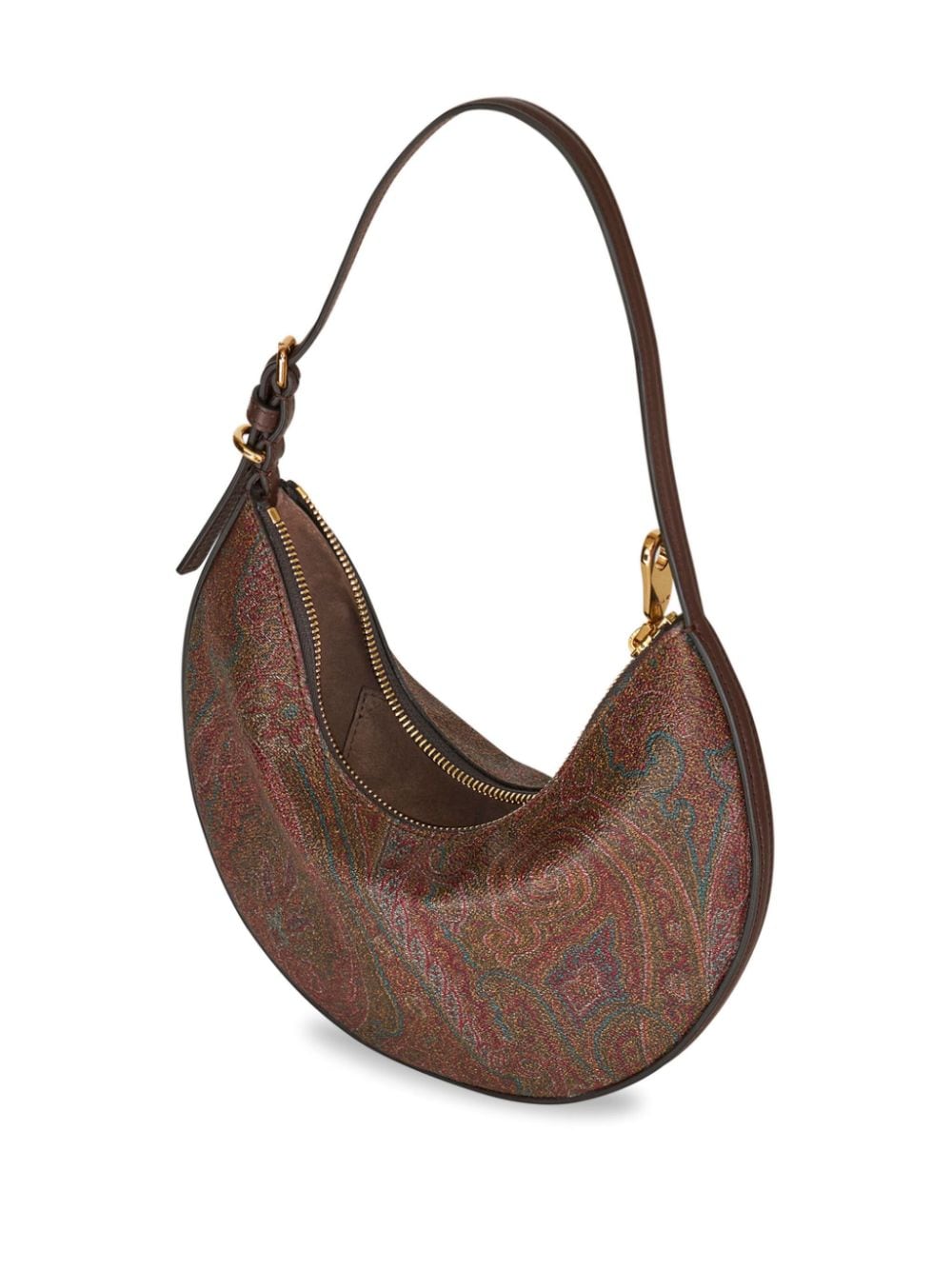 ETRO Essential Mini Hobo Shoulder Bag in Brown