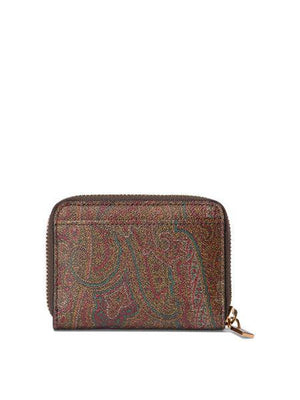 ETRO Paisley Mini Coin Purse with Embroidered Elegance - 10.5x7.5x2 cm