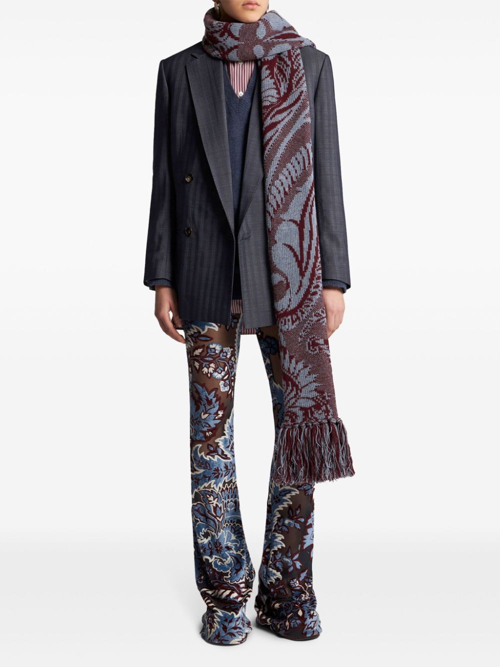 ETRO Wool Double Breasted Jacket