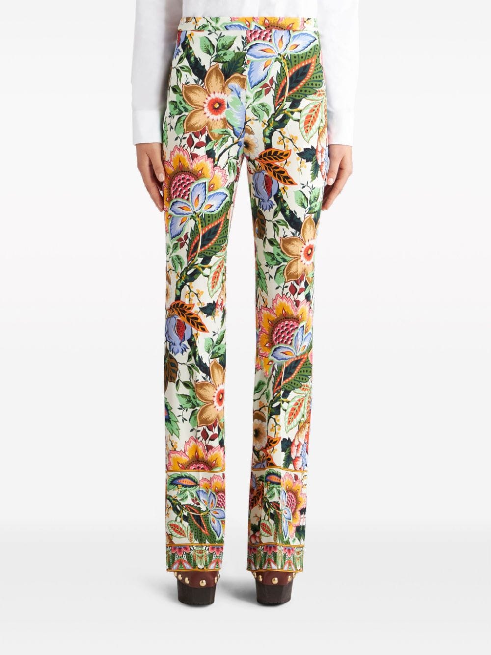 ETRO Multicolor Straight Pants for Women - 24SS season