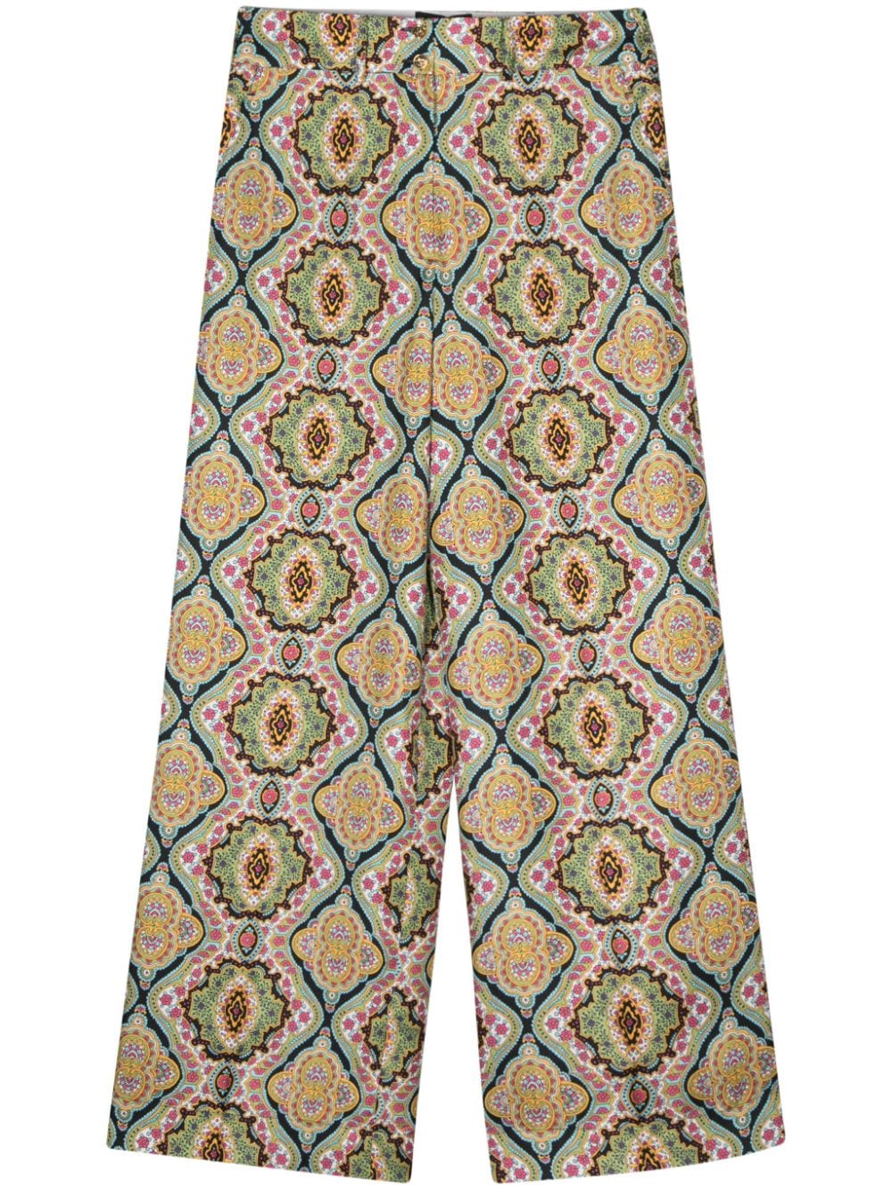 ETRO Colorful Printed Silk Pants for Women - SS24 Collection