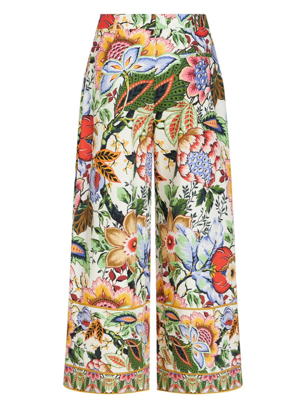 ETRO Printed White Floral Pants for Women - SS24