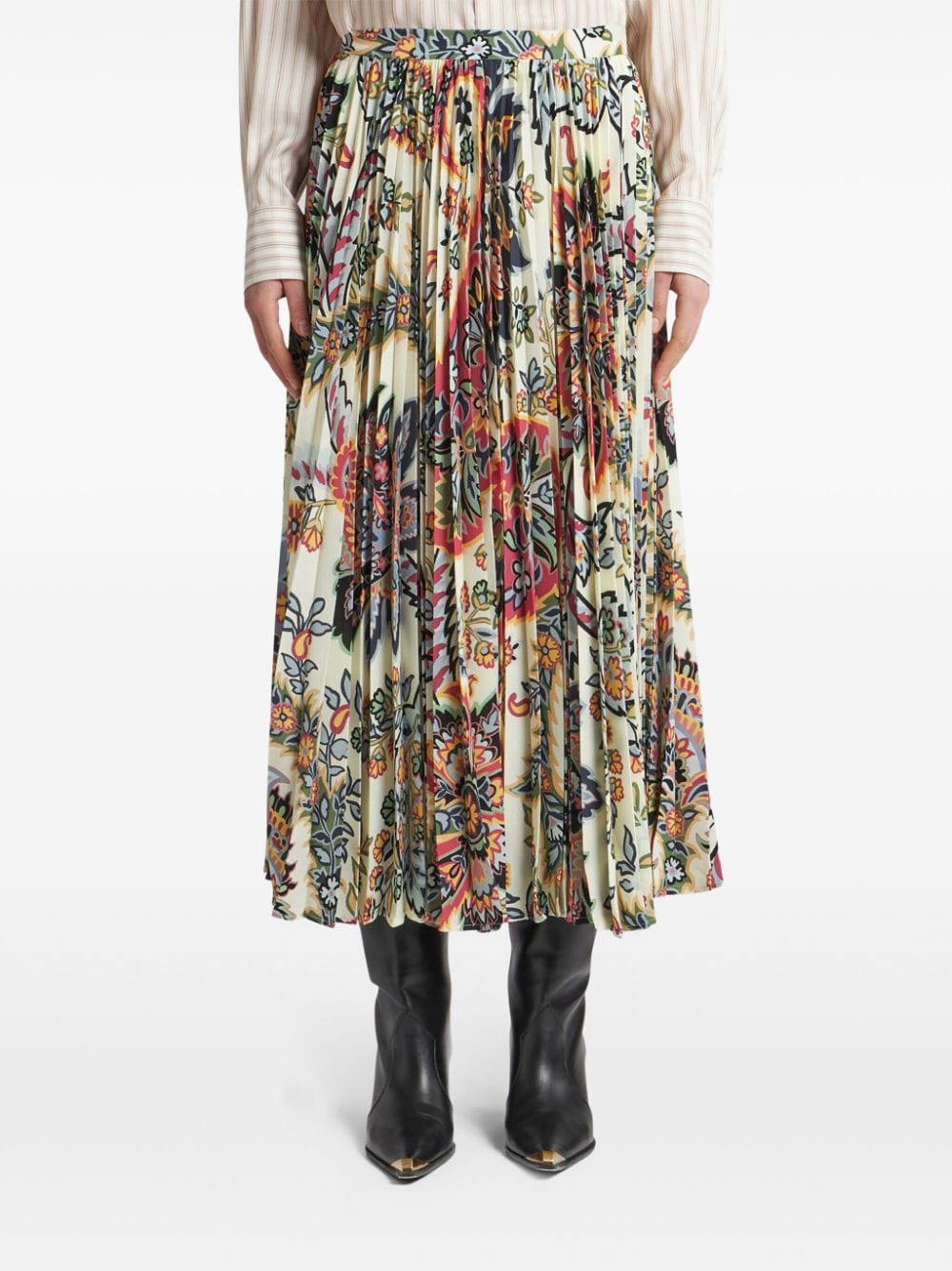 ETRO High-Waisted Printed Midi Skirt