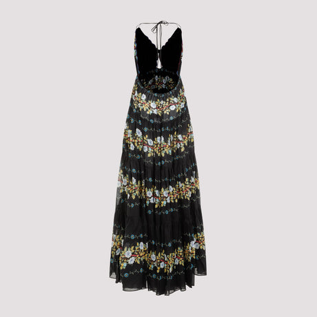 ETRO Black Cotton Long Dress for Women